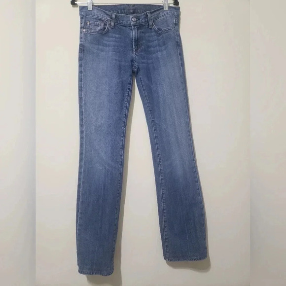 7 for all mankind‎ bootcut denim jeans size 28 - Picture 1 of 5